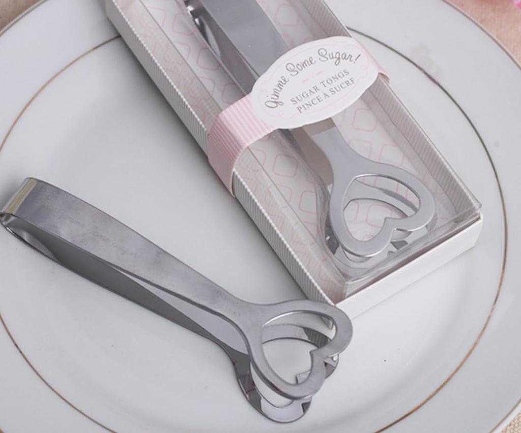 Stainless Steel Sugar Tongs Serving Tools Heart Shaped Tongs Unique And Lovely For Wedding Party Steel Sugar Clip Safe And Reliable Suitable For