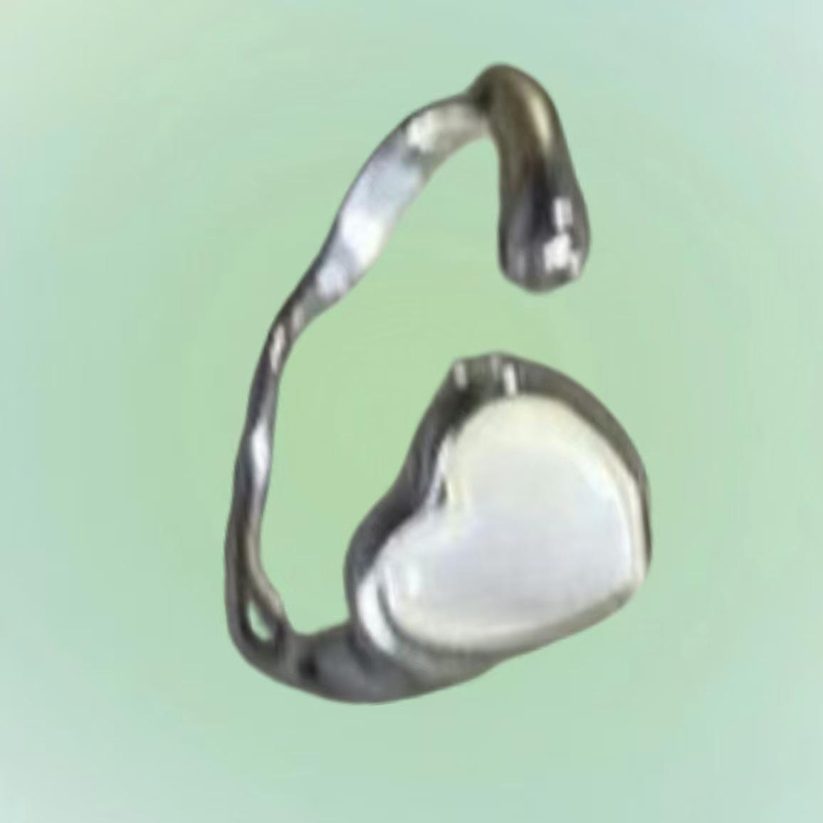 

Регулируемое детское кольцо в форме сердца для женщин - Элегантный дизайн для пары лучших подруг Adjustable Open Size