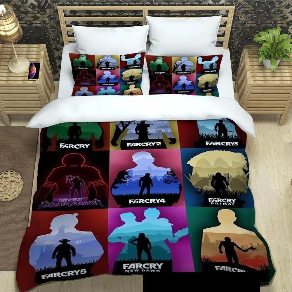 

Comforter Exquisite 3D Far Cry Wallpaper Anime Game Print Bedding Set Comforter Bed Youth Girls Boys Gift Comforter (quilt)-EU Single(135*200cm)3pcs