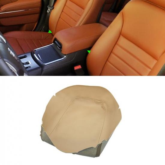 Beige Leather Center Console Lid Armrest Cover For Dodge Charger 2011-2018 TAN