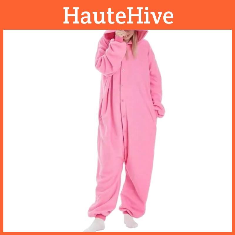 Cuter Kirby Cartoon Animal Jumpsuit Pajamas For Halloween Themed Party Dress Up