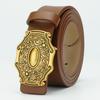 Women's Belt Versatile Belt New Style Fashionable Simple Belt Pure Cowhide Women's Smooth Buckle Belt