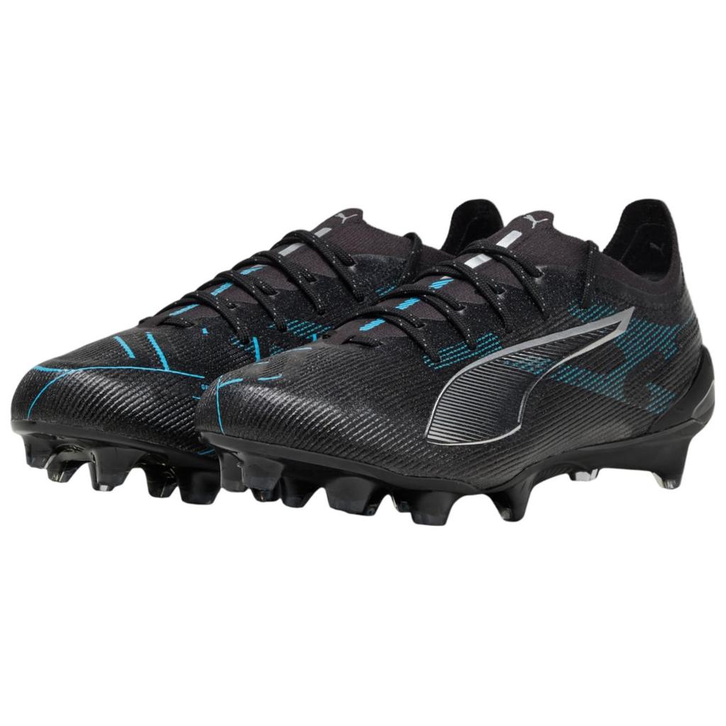 Puma Ultra 5 Ultimate FG Eclipse Pack Unisex Sneakers Black Silver Bright-Aqua 108159-02