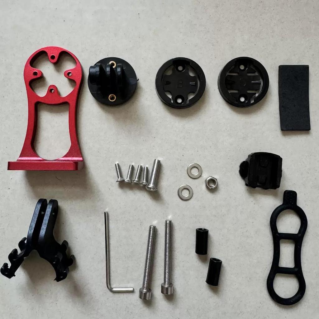 Aluminum Alloy Bicycle Computer and Light Mount for Road and Mountain Bikes