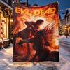 The Evil Dead Pattern Blanket for Home Decoration, Bed, Sofa, Car Travel, Camping, Suitable for All Seasons, Birthday Christmas Gift