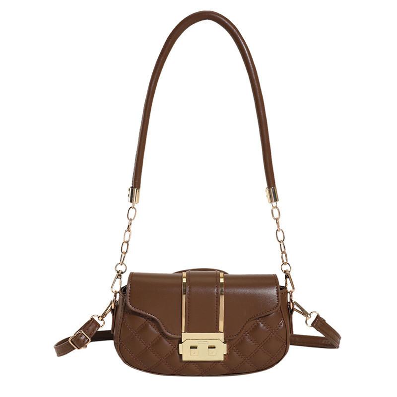 Trendy Unique Small Tote Bag Women s Handbag 2023 Fall Winter New Design Street Fashion Single Shoulder Bag Wholesale коричневый