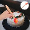 1pcs Christmas Spatula Silicone Wood Handle Gingerbread Pattern Baking Tool Kitchen Gadget For Cake Cream Butter Spreader