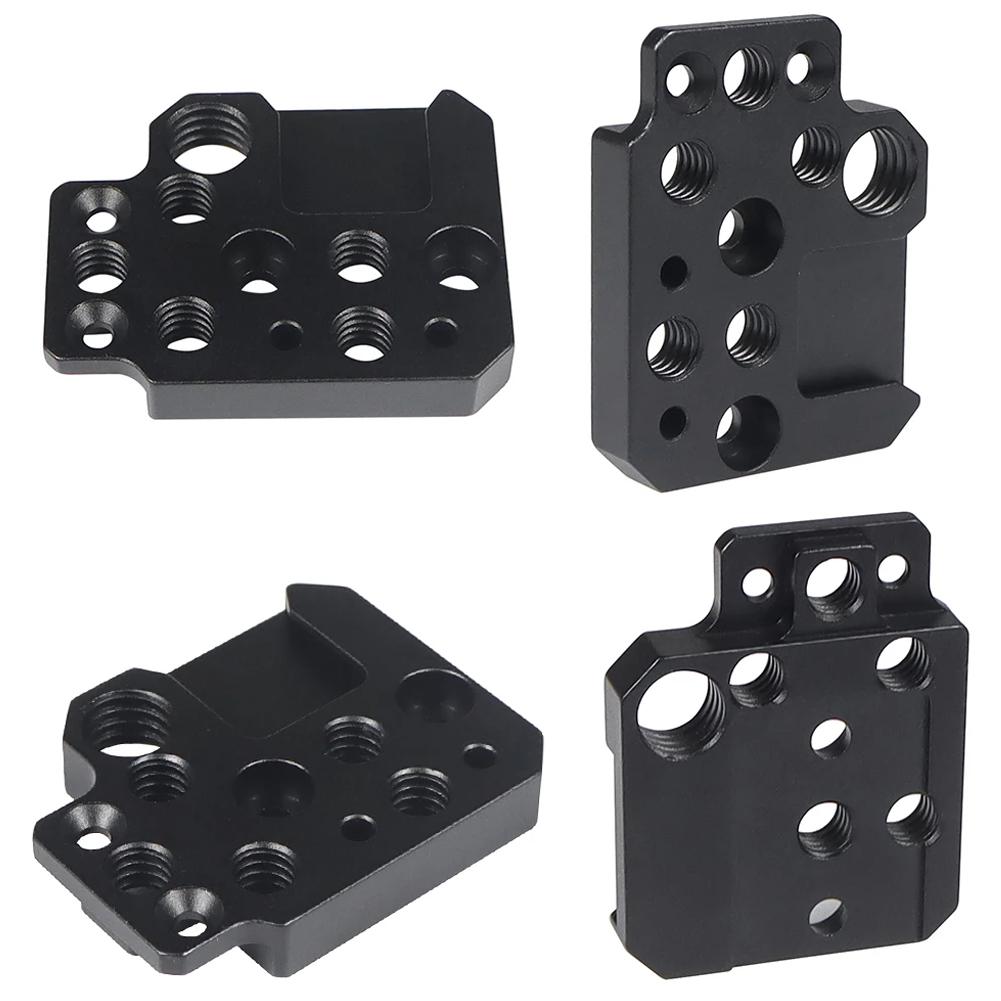 Aluminum Alloy Adapter Board with 1/4 3/8 Hole Cold Shoe Mount for DJI Ronin RS3 RS2 RSC2 SC S Gimbal Stabilizer Extension Plate