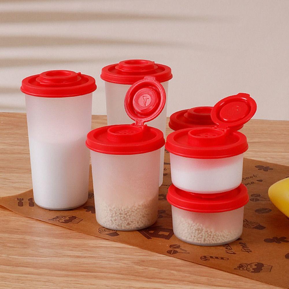 Plastic Seasoning Jar Mini Spice Container Durable Salt and Pepper Spice Shaker  Salt Pepper Sugar