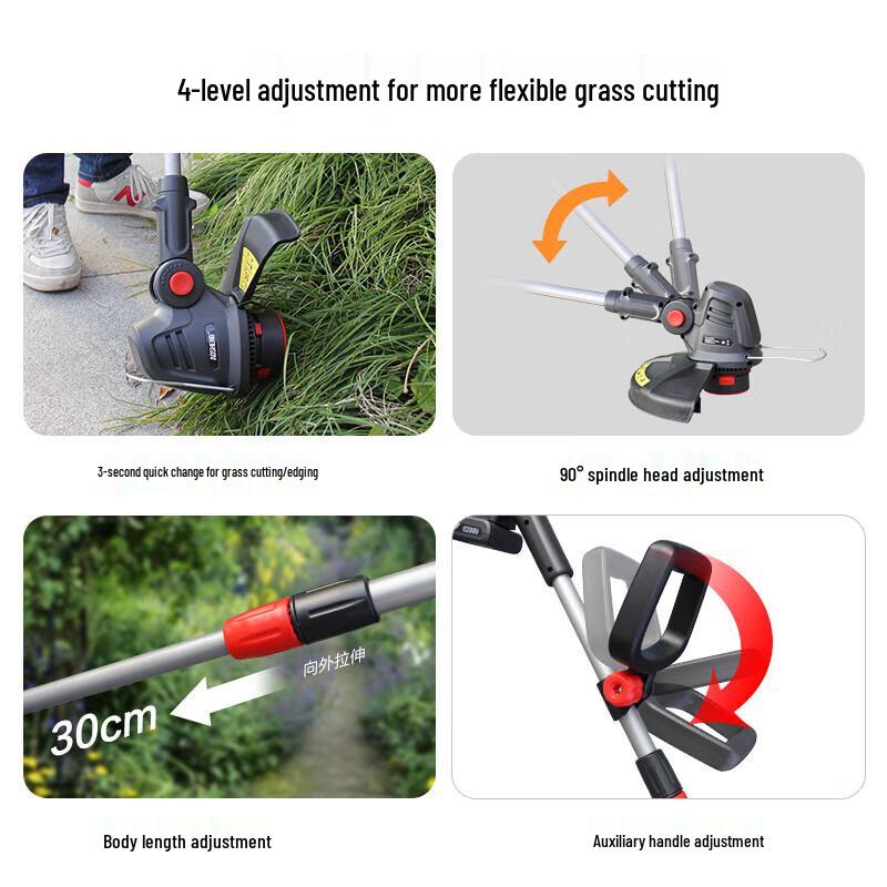 Cordless Lithium-ion Multi-tool Garden Trimmer
