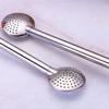Removable Stainless Steel Straw Reusable Filter Spoon Straw Drinking Straw Spoon  Tea Drinking
