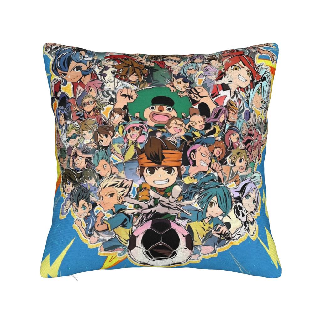 Printed Inazuma Eleven Anime Game Pillowcase Polyester Cushion Cover Decor RPG Cartoon Throw Pillow Case Cover Bedroom Zippered