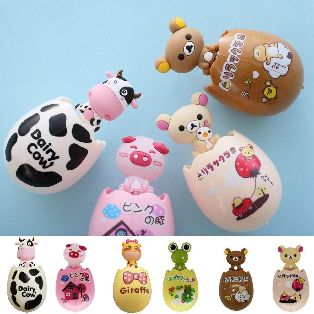 Cartoon Animal Children Toothbrush Holder Double Suction Cup Toothbrush Rack  Bathroom