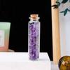 Natürliche Kristall Wunschflasche Heimdekoration Mineralchips Quarzstein Chakra Edelstein Glücksbringende Treibglasflasche Geburtstagsgeschenke