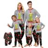 Christmas Print Cute Family Set Pajamas, Home Clothes, Family Set Long Sleeve Top Pants Set