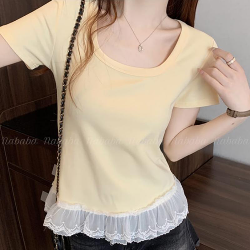 Navava U Neck Lace T shirT nT2350