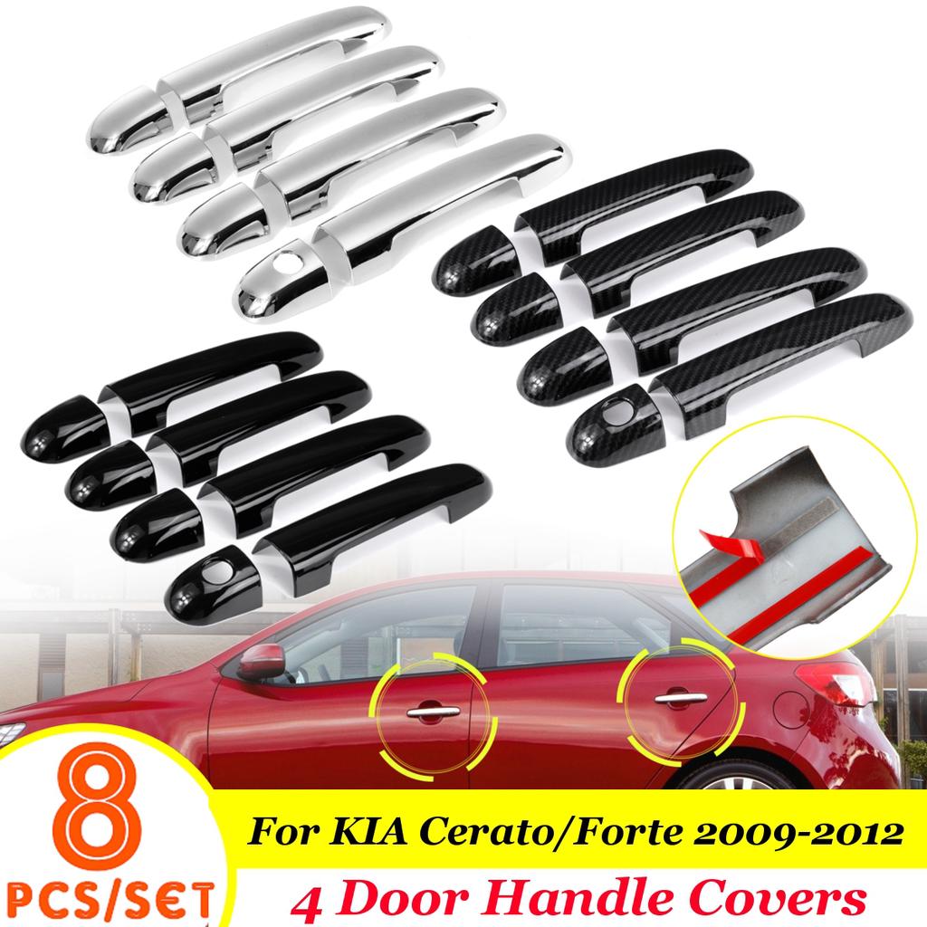Car accessories For KIA Ceed Ceed 2006 2007 2008 2009 2010 2011 2012 New Chrome Car Door Handle Cover Trim Sticker Car Styling Accesories Color : 1 KEYHOLE