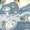 Rivere Snoopy Summer Large Bath Cotton Perfect for or As a Nap Blanket for Kids Blanket, Towel, Blend, Daycare, Kindergarten, (Purple)