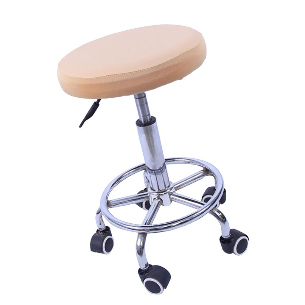 Stretchable Bar Stool Slip Cover Round Seat Cushion Chair Protector for Home Bar Restaurant Decor