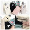 Sandy Ting Thick Fluffy Winter Cute and Short Socks for Sizes Monster "5-Pair Set" Women's Socks, Warm, Sleeping, 22-25cm (Cute Design)
