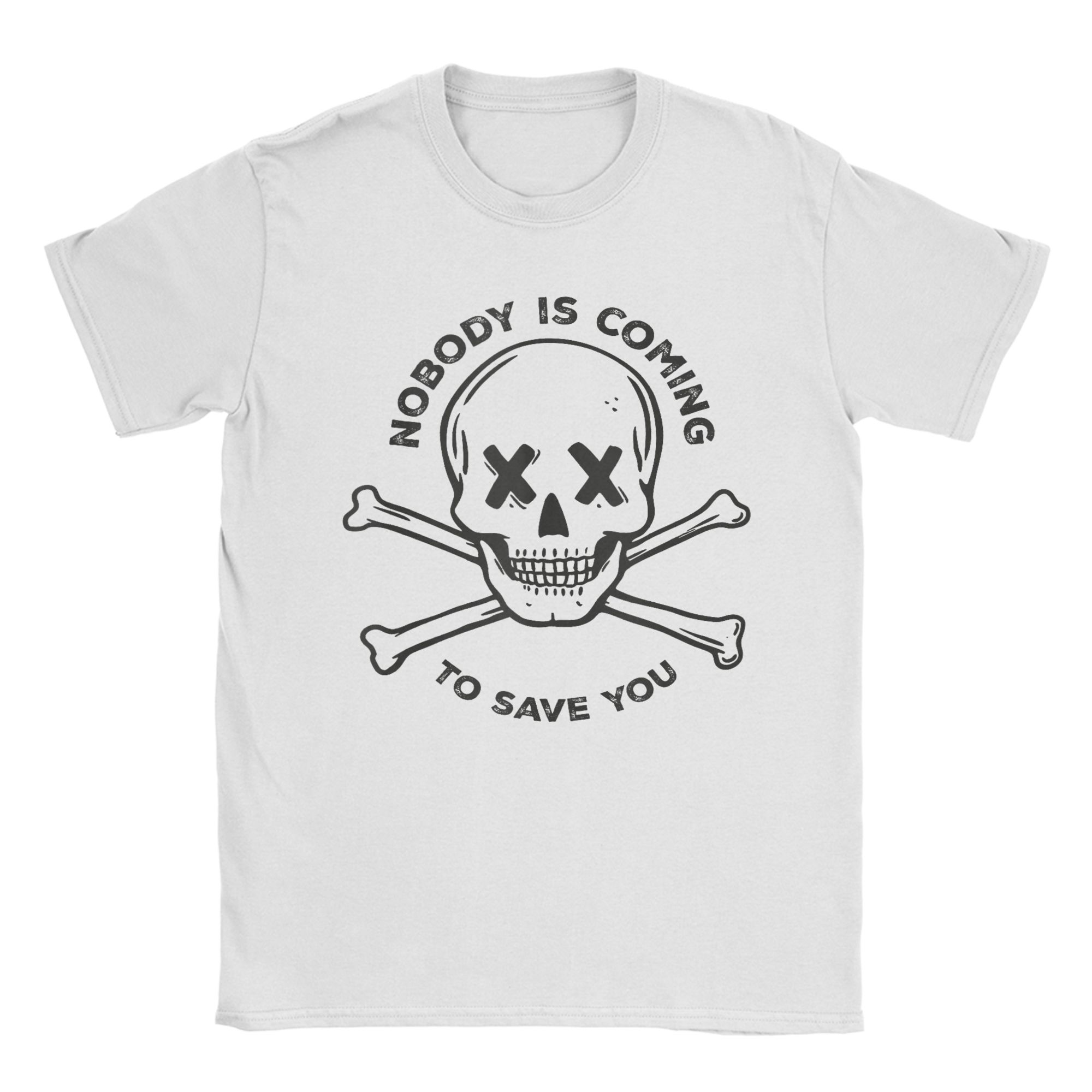 

Nobody is Coming to Save You Bodybuilder Skull Gym T Shirt Summer Trending TShirts Men Cotton O Neck Plus Size Clothing 4XL