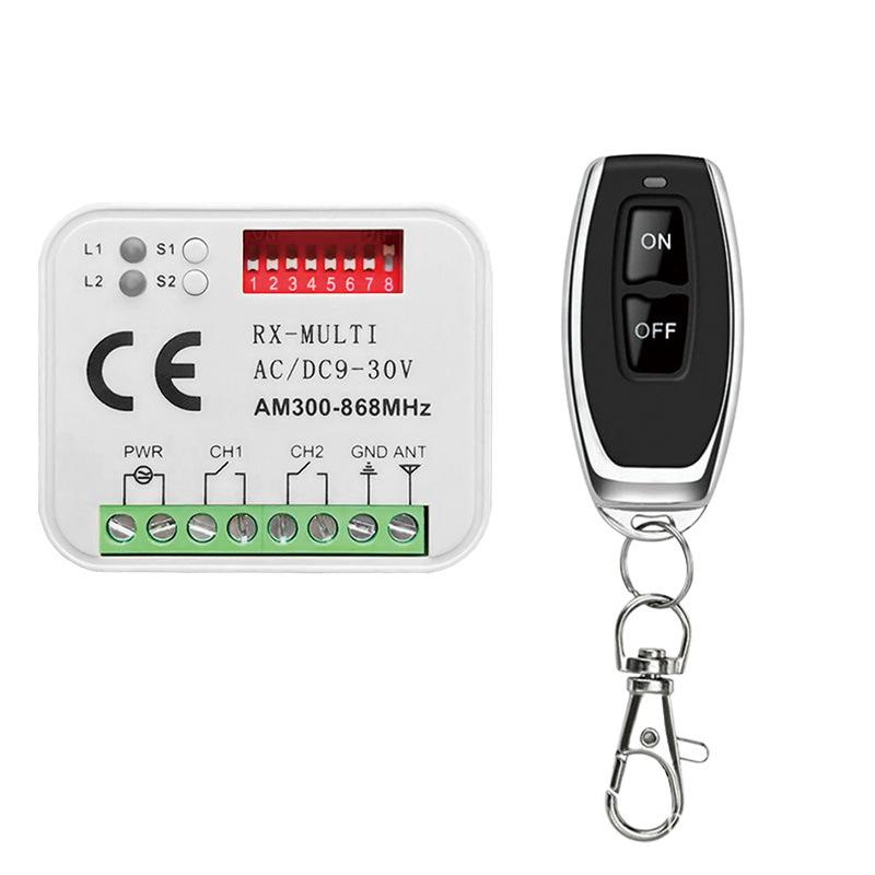 Multi-frequency Wireless Remote Control Switch RX-MULTI 300-868MHz Receiver for Garage Door and Barrier Gate Access Control