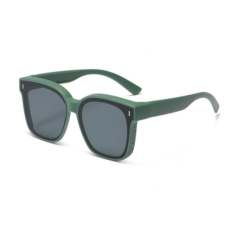 Fashion Square Sunglasses Cover Over Prescription Glasses Vintage Style for Men Women Fishing Driving Eyewear