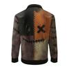 Men's Halloween Printed Corduroy Button Shirt