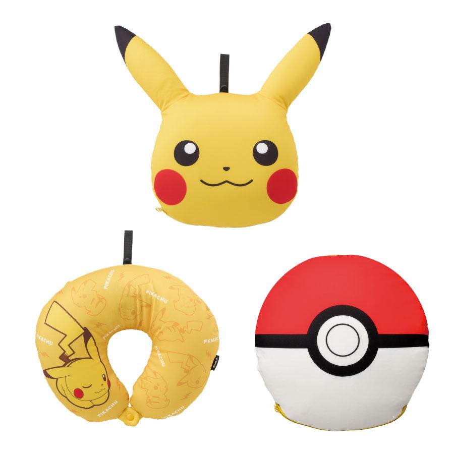 

Pokemon 3WAY Neck Pillow that can transform into Pokeball Pikachu Pocket Monster cute funny cushion children car compact travel goods supplies sleep