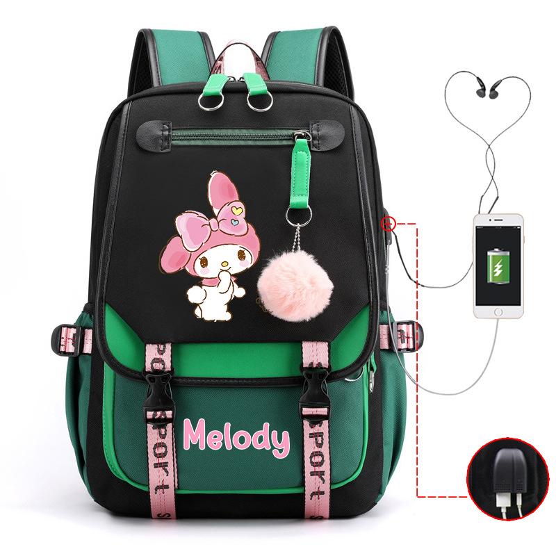 Cartoon Pink Rabbit Children'S School Bag Elementary School Girls Large Capacity Japanese Girls Backpack