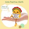 Crochet Inspirational Positive Support Taco Doll With Crad Home Room Decoration Funny Handmade Knitted Taco Desktop Ornament