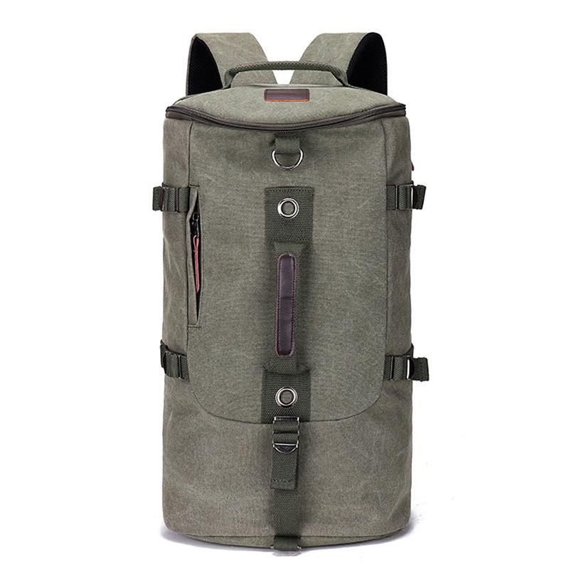 Men's Large Capacity Canvas Travel and Sports Backpack - Trendy Outdoor Bookbag