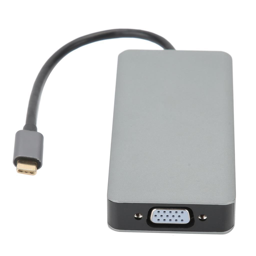 Hub-Adapter TypC auf HDMI-Kabel VGA-Konverter USB B0504 für Heim- und Büro-Monitor