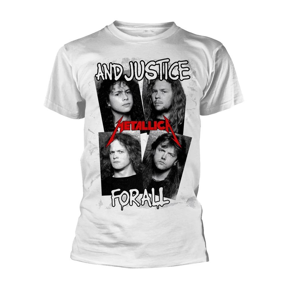 2026 Metallica Faces First Four Albums T-shirt High-end Luxury Is for Both Men and Women Top Y2k