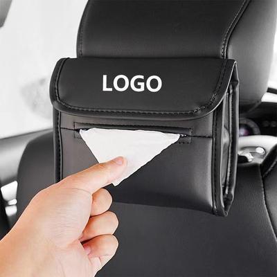 Sac à mouchoirs en cuir pour voiture Étui à mouchoirs pour siège arrière de voiture Rangement Pour Romeo Alpha Guilia 147 Stelvio Mito QV Gta 159 Giulietta Sportiva
