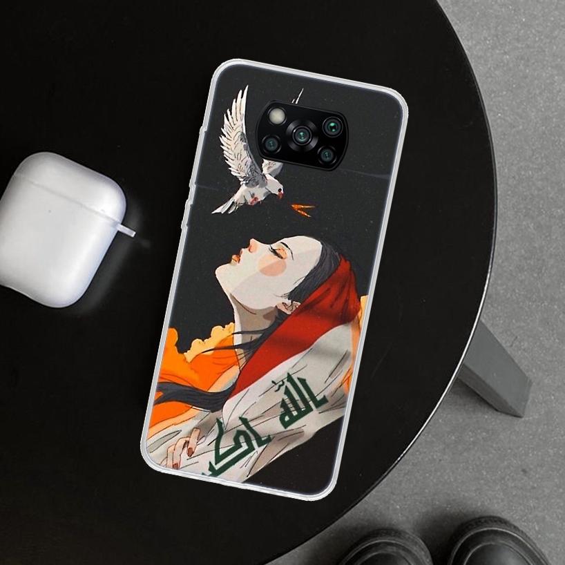 Etui Fashion Saddam Hussein Iraq Arabic Phone Case Cover for Xiaomi Poco X6 X5 X7 Pro F7 Ultra Redmi 15C 15 13C 13 12C 12 10C 10