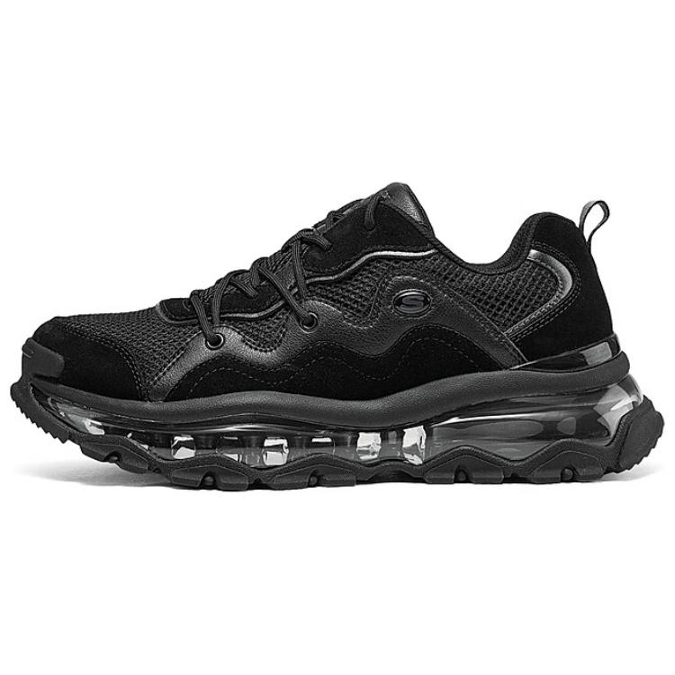 Skechers Uno Chaos Дышащие Легкие Низкие Повседневные Кроссовки Мужские Черные 183295-BBK 43