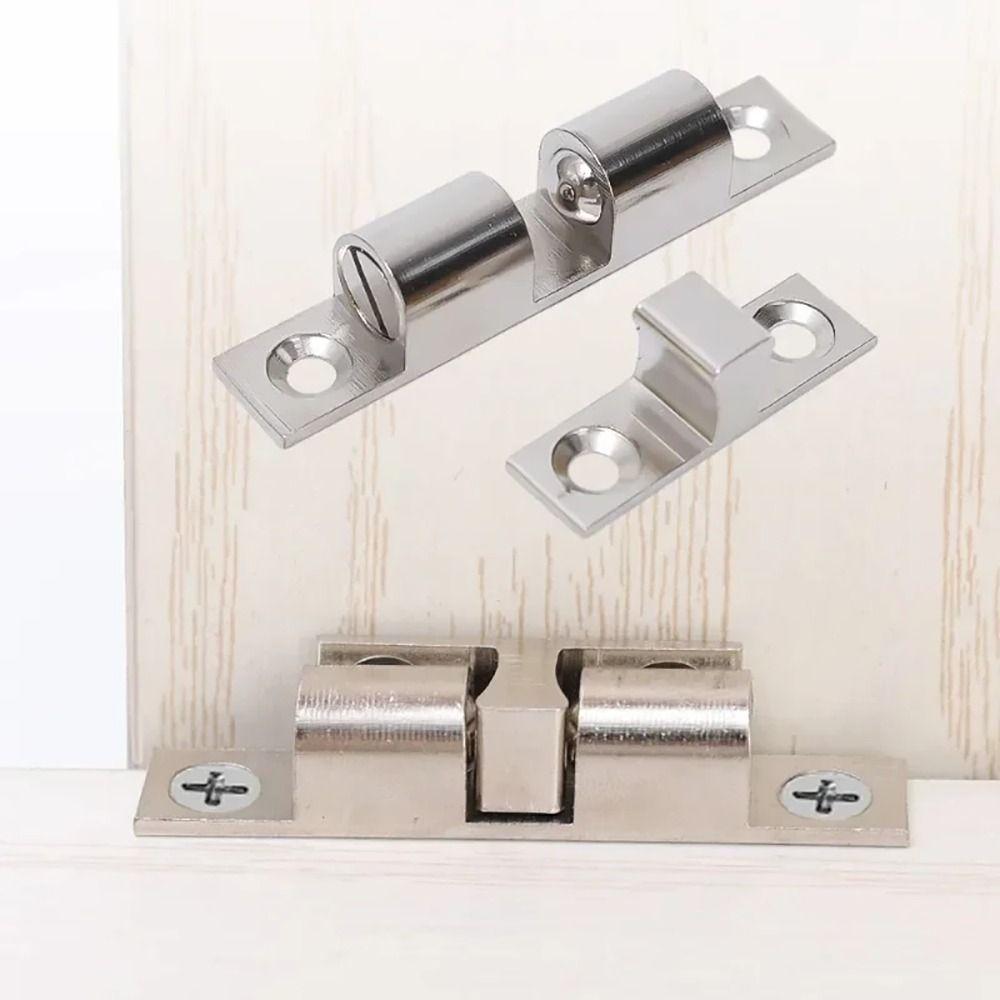 1Pcs Double Spring Steel Ball Bead Lock Brass Copper Door Catch  for Furniture Cupboard Cabinet Door