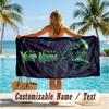 Custom Text Beach Towel, Soft Absorbent Swimming Multi-use TowelAlien Xenomorph