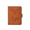 PU Leather Passport Holder with Magnetic Snap Closure, RFID Protection, and Anti-Theft Features – Durable Multifunctional Document Wallet