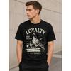 Herren Kurzarm T-Shirt mit Tauben Grafik, Rundhalsausschnitt, Weiche Baumwollmischung, Urbaner Streetwear Stil, Lockerer Schnitt für Lässige Tägliche Kleidung