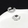 Black Rose Open Ring Niche Design Personality Full Of Diamonds Zircon Fashion Simple Ring Woman