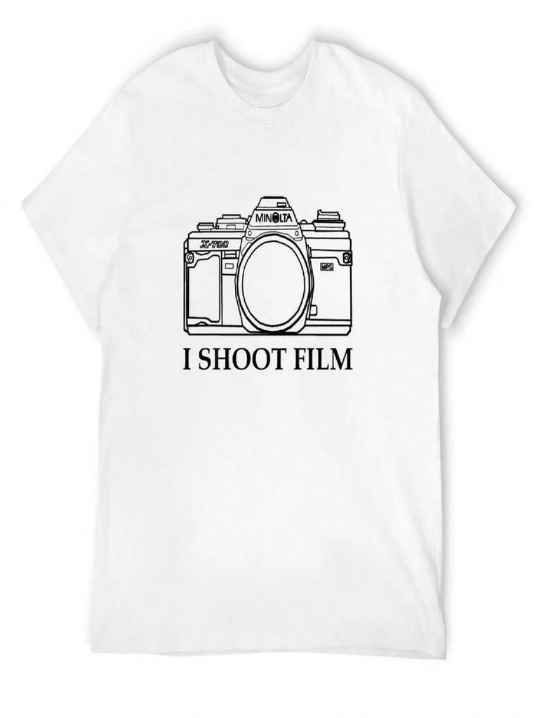 I Shoot Film With Minolta X-700 T-Shirt Graphic T Shirts Aesthetic Clothing Man T Shirt Tshirts Personalised unisex's T-Shirts