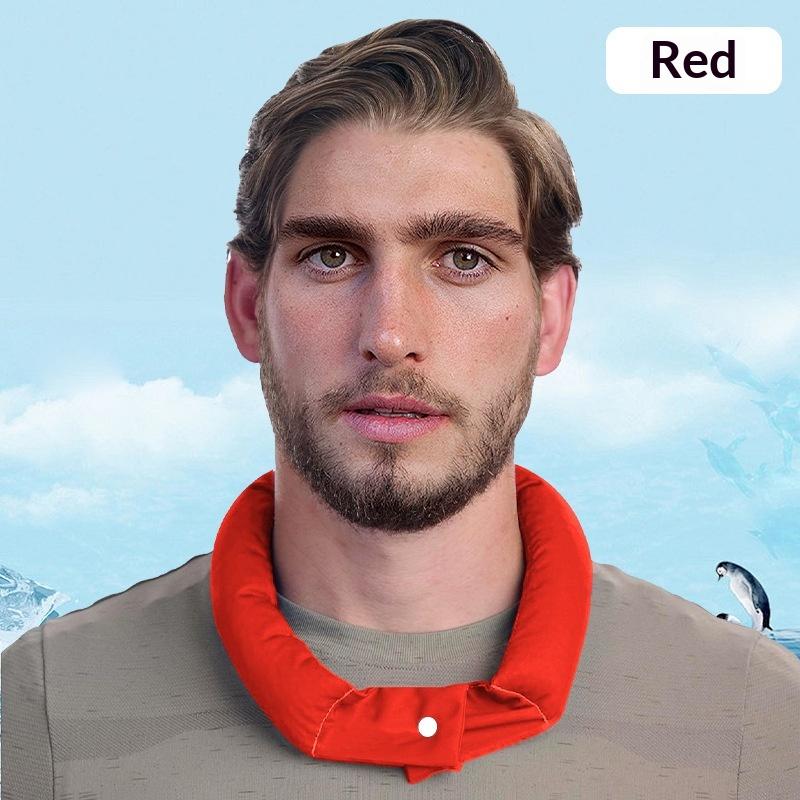 Cooling Neck Wrap With Button Fastener Instant Ice Neck Towel For Outdoor Sports Summer Activities Instant Cold Cooling Scarf