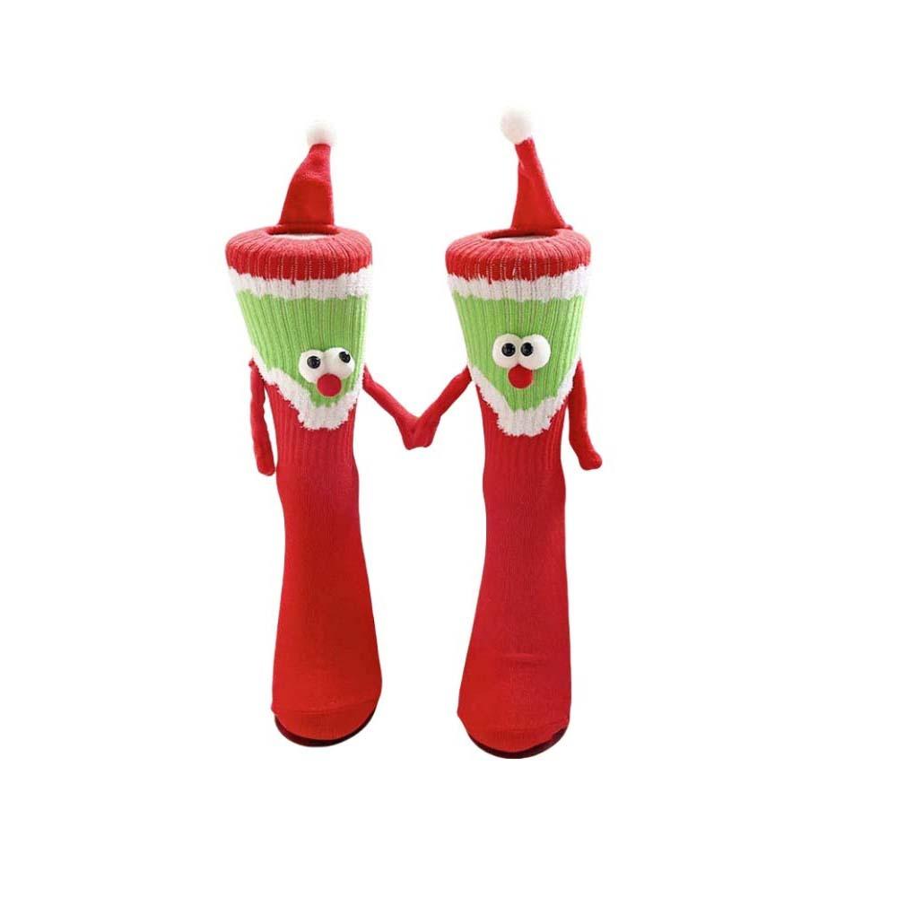 New Year Gifts Long Tube Hose Socks Breathable Cartoon Xmas Socks  Streetwear