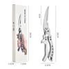Heavy Duty Stainless Steel Kitchen Scissors Professional Chicken Bone Shears for Meat Poultry Camping and Outdoor Use5