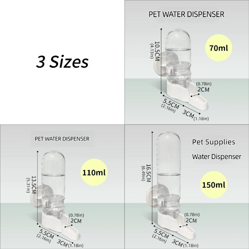 Automatischer Vogeltränke für kleine Ziervögel, Vogel-Automatischer Wasserspender Käfig-Wasserbehälter mit vorderem Trinkkanal