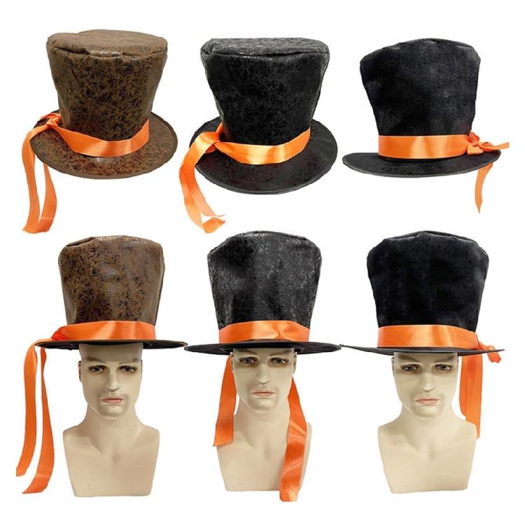 Top Hat Jazz Era Cabaret Hat Lightweight Cotton Blend Suitable For Parties Costume Event