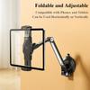 Oatsbasf Saugnapf Tablet Ständer Halter 360° Drehbar Langer Arm Verstellbare Handy Tablet Halterung für iPhone iPad 4,7-12,9" Geräte