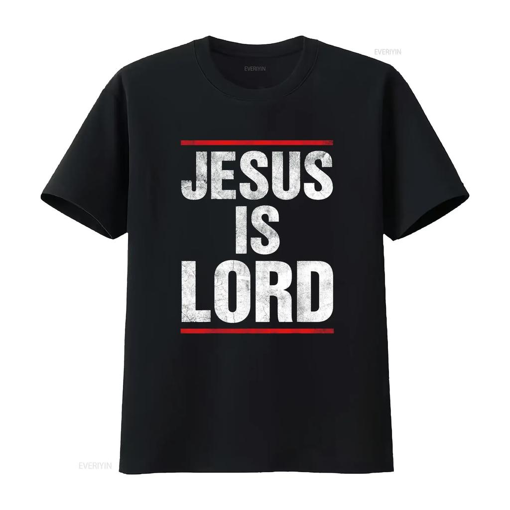 Jesus Is Lord Retro Vintage T Shirt vintage Washed Unisex Stylish Casual designer clothes Breathable fashion Comfortable